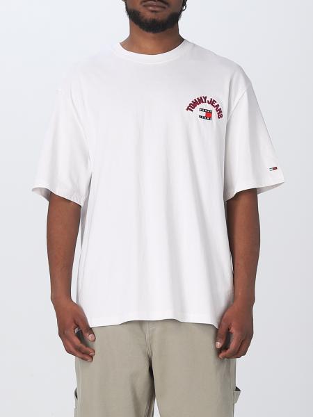 TOMMY JEANS: t-shirt for man - White | Tommy Jeans t-shirt DM0DM16397 ...