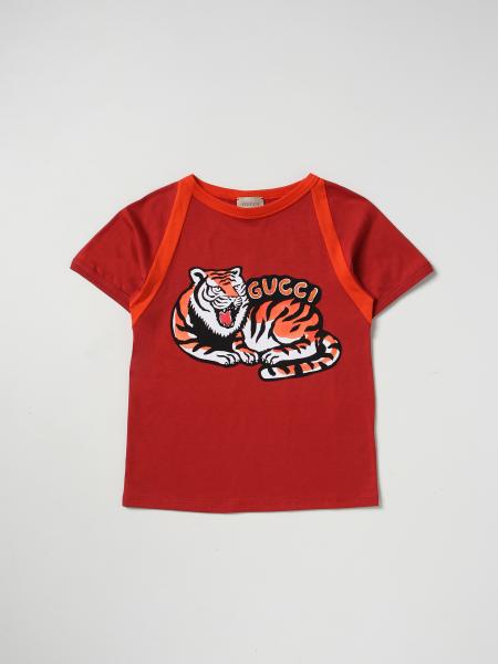 T-shirt Gucci in cotone con stampa tigre