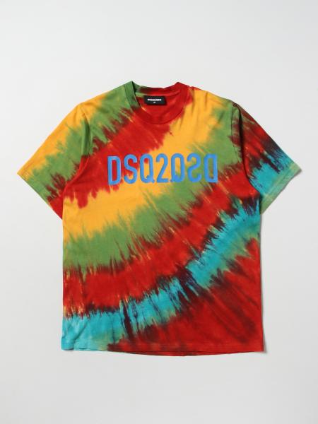 T-shirt Dsquared2 Junior con stampa tie dye