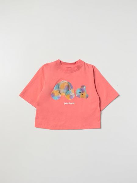 Palm Angels Outlet: t-shirt for girls - Coral | Palm Angels t-shirt ...