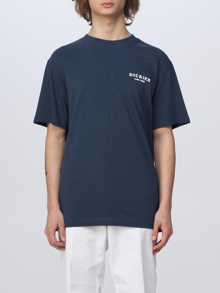DICKIES: t-shirt for man - Blue | Dickies t-shirt DK0A4Y8V online at ...