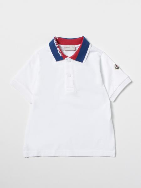 Moncler polo shirt in cotton with logo