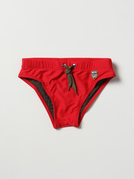 BLAUER: swimsuit for boys - Red | Blauer swimsuit 23SBLKN01505006574 ...