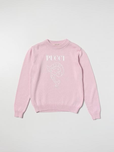 Maglia Emilio Pucci: Pullover Emilio Pucci Junior in maglia di cotone