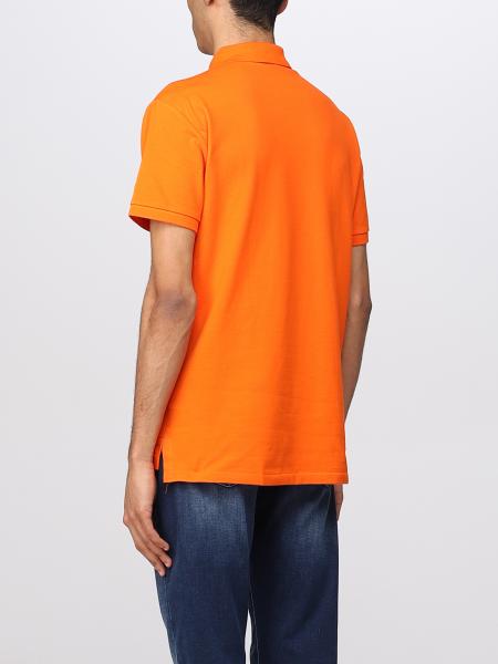 POLO RALPH LAUREN: polo shirt for man - Orange | Polo Ralph Lauren polo  shirt 710795080 online on 