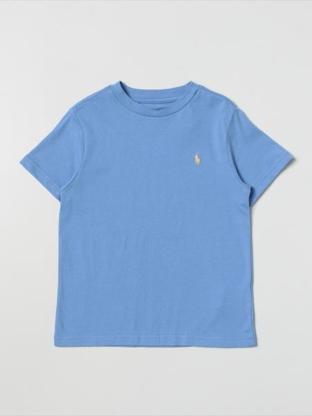 POLO RALPH LAUREN: t-shirt for boys - Gnawed Blue | Polo Ralph Lauren t ...