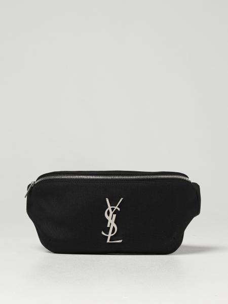 Cassandre Saint Laurent pouch in fabric and leather