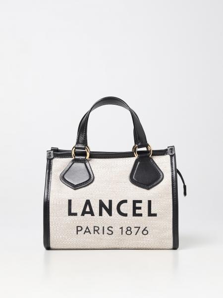 Lancel: Borsa Lancel in canvas e pelle con logo stampato