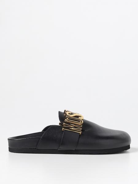 MOSCHINO COUTURE: flat shoes for woman - Black | Moschino Couture flat ...