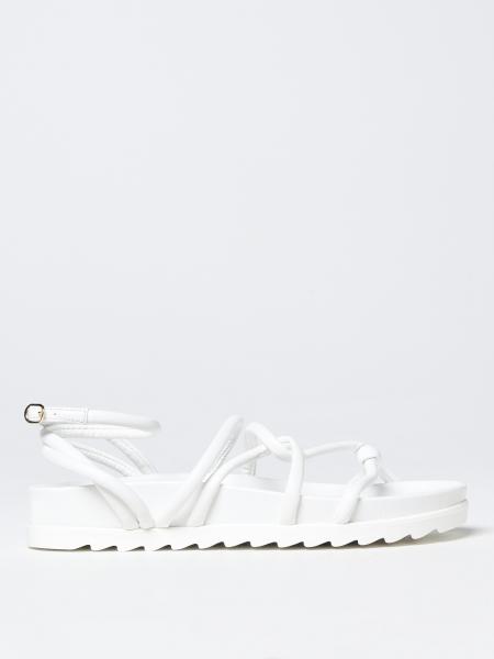 CHIARA FERRAGNI: flat sandals for woman - White | Chiara Ferragni flat ...