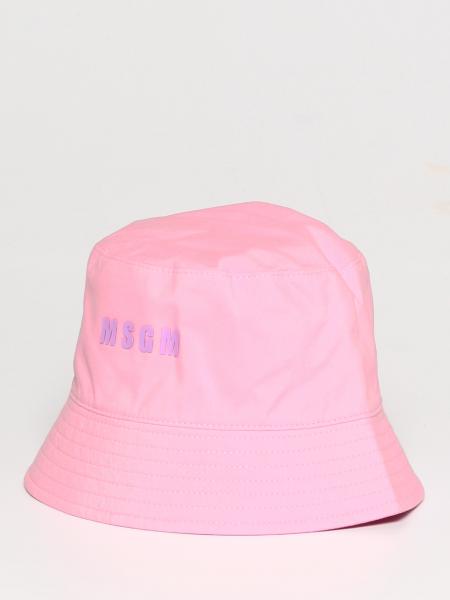 MSGM KIDS: girls' hats for kids - Pink | MSGM Kids girls' hats MS029390 ...