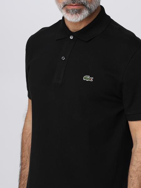 LACOSTE: polo shirt for man - Black | Lacoste polo shirt PH4012 online ...