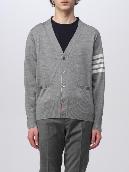 THOM BROWNE: sweater for man - Grey | Thom Browne sweater MKC002AY1014 ...