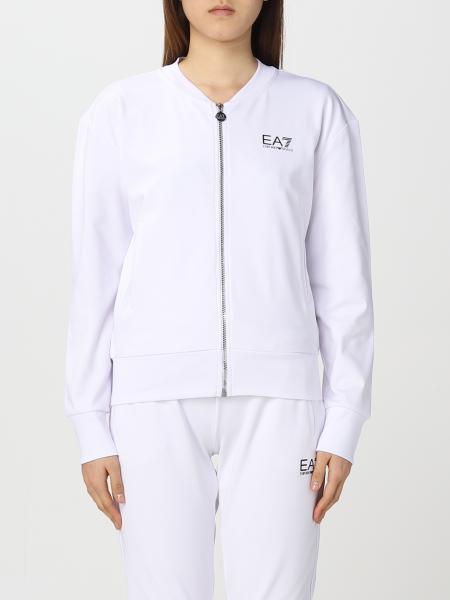 Ea7 donna: Felpa EA7 in cotone
