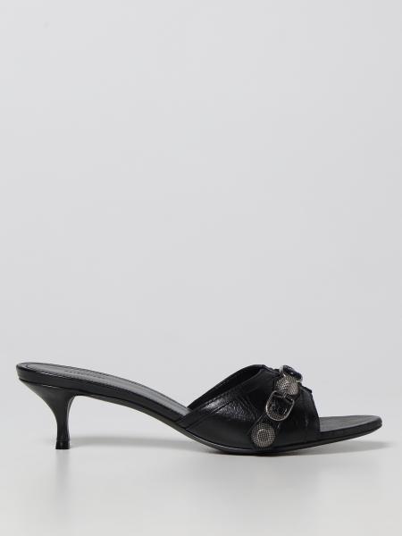 Balenciaga nere: Sandalo Cagole Balenciaga in pelle