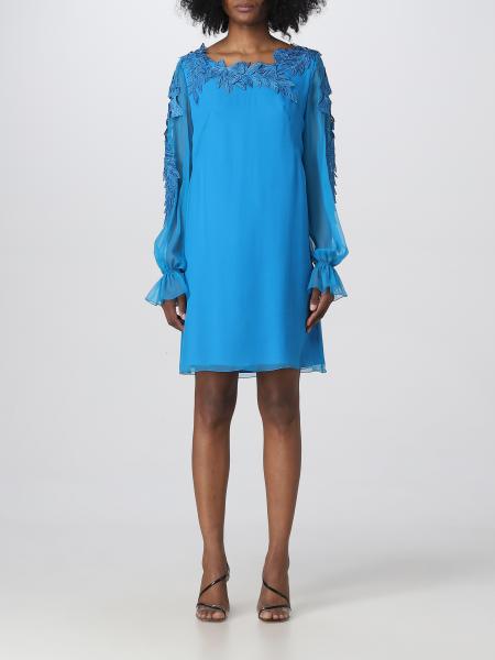 Alberta Ferretti Outlet: dress for woman - Gnawed Blue | Alberta ...