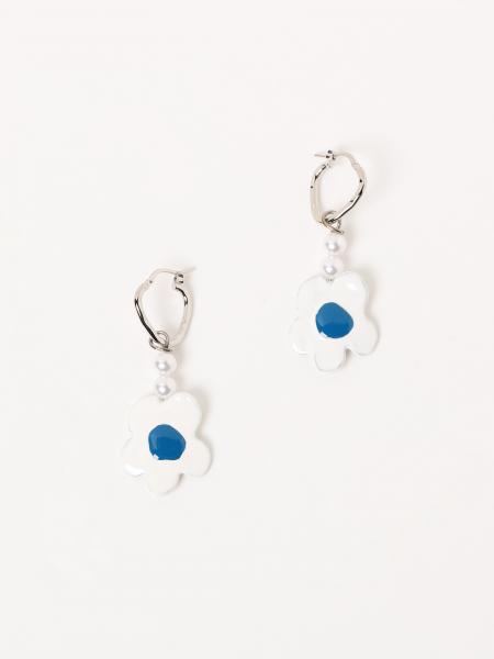 Orecchini Marni in ottone con fiori