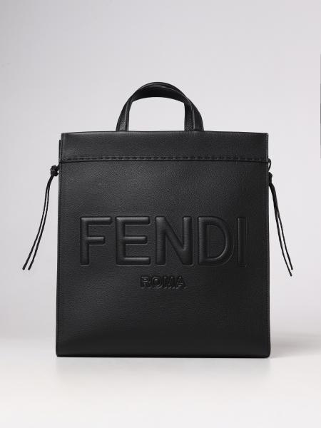 FENDI: Fendii Go To Shopper bag in grained leather - Black | Fendi bags ...