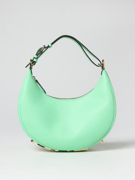 FENDI: bag in leather - Pink  Fendi shoulder bag 8BR798A5DY