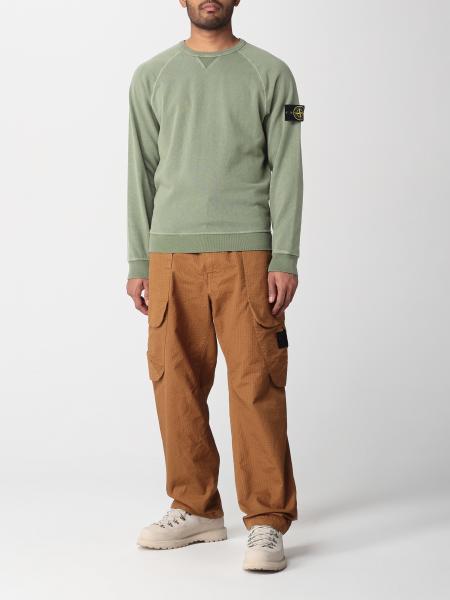 STONE ISLAND: sweatshirt for man - Sage | Stone Island sweatshirt