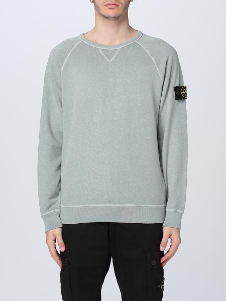 STONE ISLAND: sweatshirt for man - Smoke Grey | Stone Island sweatshirt ...