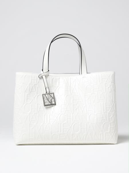 ARMANI EXCHANGE: handbag for woman - White | Armani Exchange handbag ...