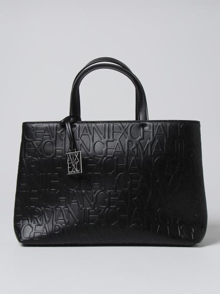Borsa Armani Exchange in pelle sintetica con logo embossed