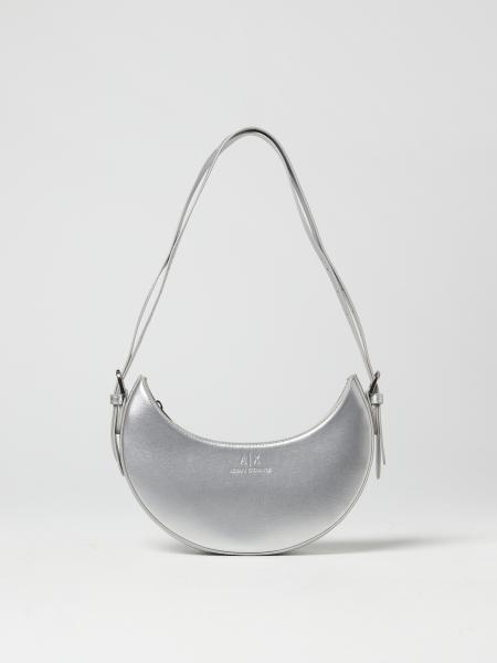 ARMANI EXCHANGE: shoulder bag for woman - Silver | Armani Exchange ...