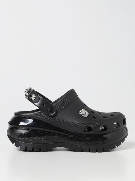 CROCS: wedge shoes for woman - Black | Crocs wedge shoes 208328 online ...