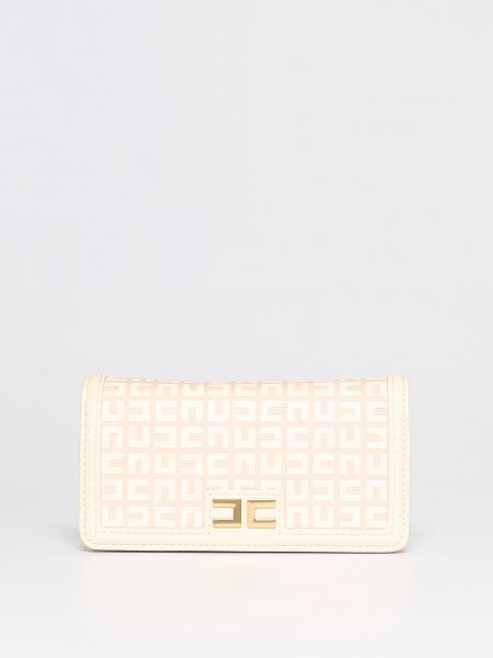 Borsa Elisabetta Franchi La Mia Bambina in tessuto e similpelle con stampa monogram all-over