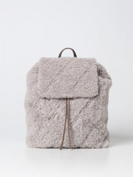 Zaino Brunello Cucinelli in shearling e pelle