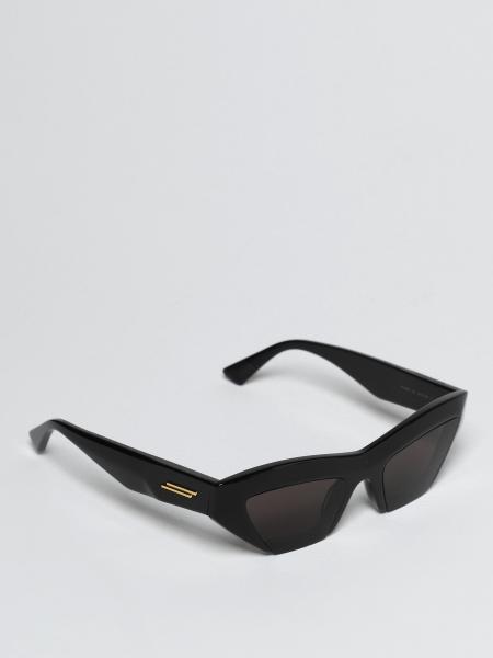 BOTTEGA VENETA: sunglasses in acetate - Black | Bottega Veneta ...