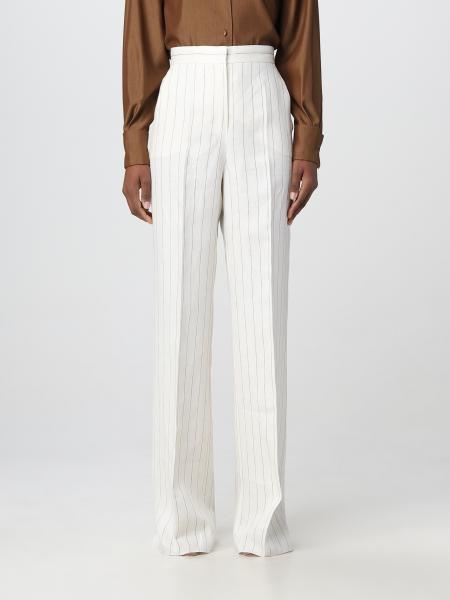 MAX MARA: pants for woman - White | Max Mara pants 2311310832600 online ...