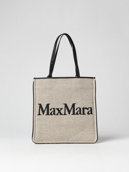 Borse Max Mara: Borsa Easy Bag Max Mara in rafia intrecciata