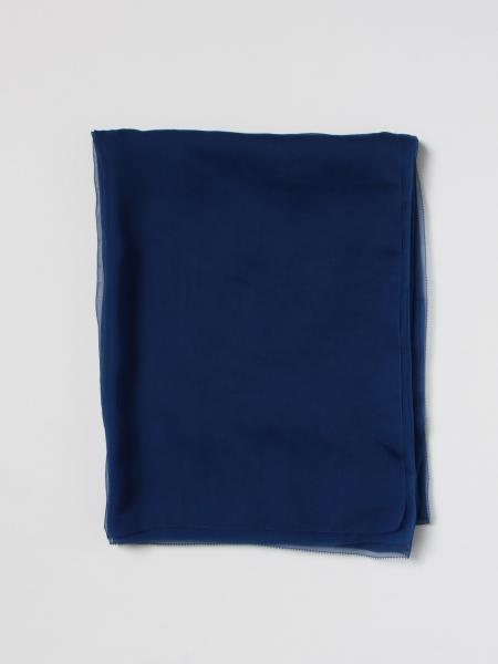 MAX MARA: silk scarf - Gnawed Blue | Max Mara neck scarf 2345410631600 ...