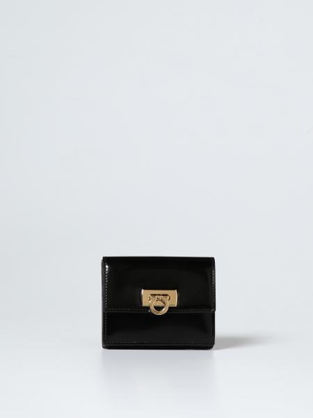 FERRAGAMO: wallet for woman - Black | Ferragamo wallet 220434 760658 ...