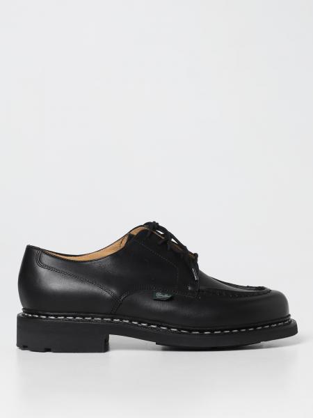 PARABOOT: brogue shoes for men - Black | Paraboot brogue shoes 710709 ...