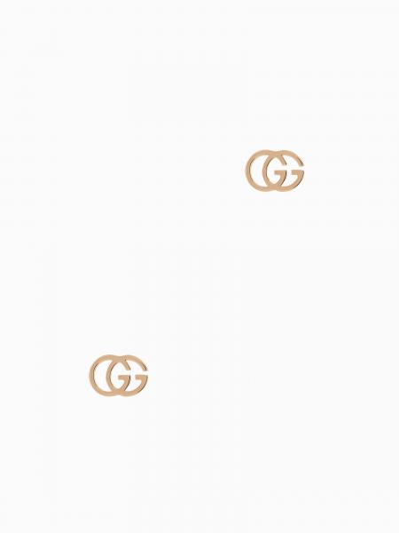Orecchini GG Running Gucci in oro rosa 18 carati