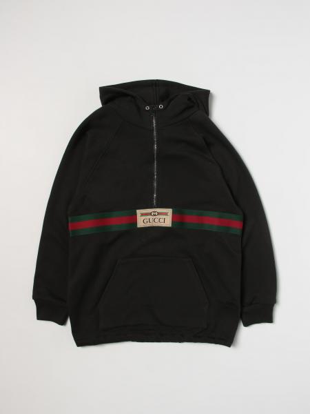 GUCCI: sweatshirt in wool blend - Black | Gucci sweater 653666XJDKA ...