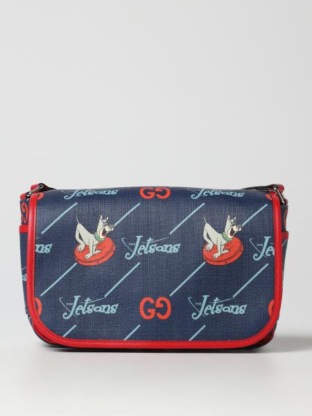Borsa The Jetsons© x Gucci in cotone spalmato con stampa all over
