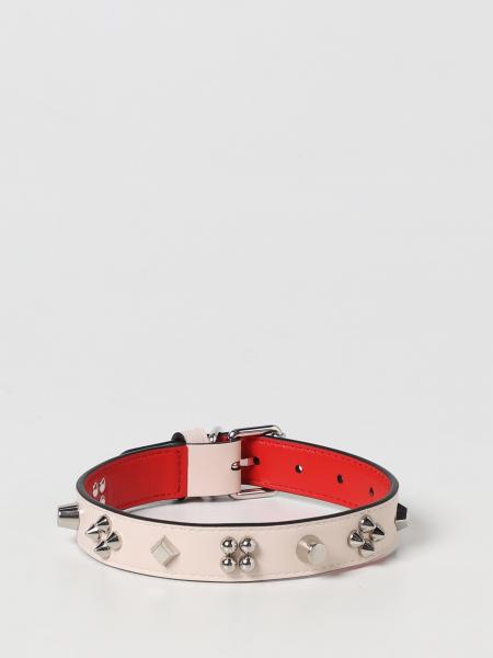 Collare Loubicollar Christian Louboutin in pelle con Spikes