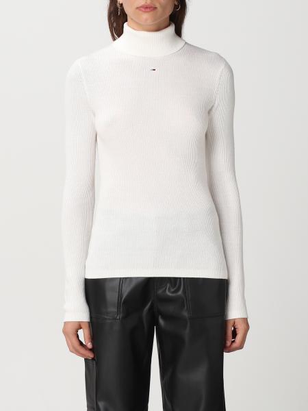 TOMMY JEANS: sweater for woman - White | Tommy Jeans sweater DW0DW16537 ...