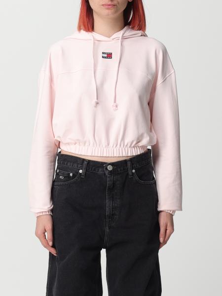 TOMMY JEANS: sweatshirt for woman - Pink | Tommy Jeans sweatshirt ...