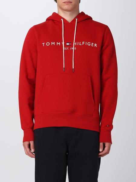 TOMMY HILFIGER: sweatshirt for man - Red | Tommy Hilfiger sweatshirt ...
