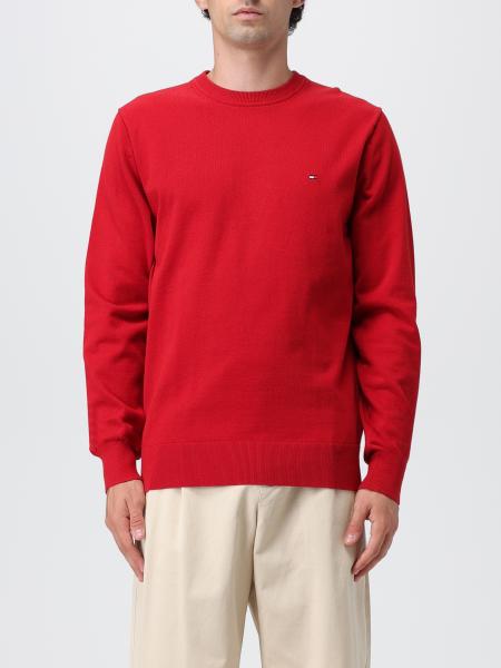 TOMMY HILFIGER: jumper for men - Red | Tommy Hilfiger jumper MW0MW21316 ...