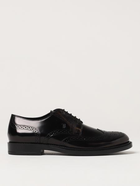 TOD'S: brogue shoes for man - Black | Tod's brogue shoes XXM62C00C10AKT ...