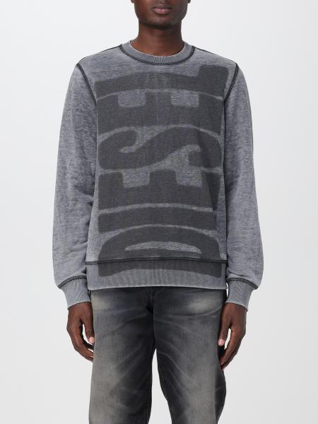 DIESEL: sweater for man - Black | Diesel sweater A104350IJAT online at ...