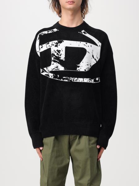 DIESEL: sweater for man - Black | Diesel sweater A112250GEAX online at ...