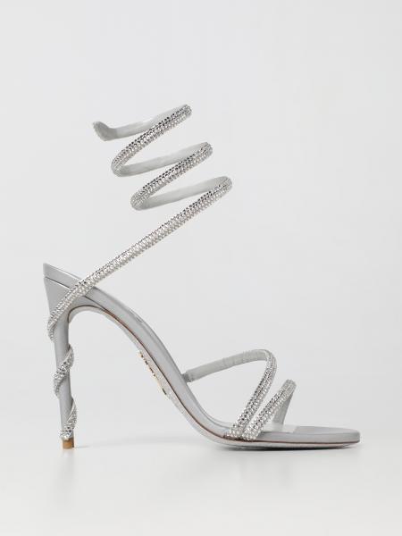 RENE CAOVILLA: Margot sandals in suede with all over rhinestones ...