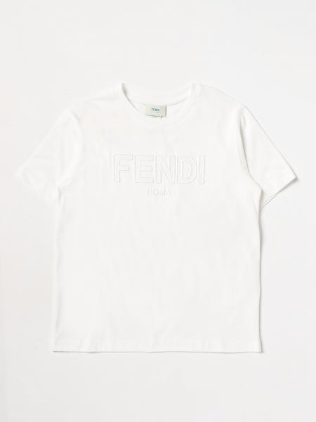 FENDI KIDS: t-shirt in cotton - White | Fendi Kids t-shirt